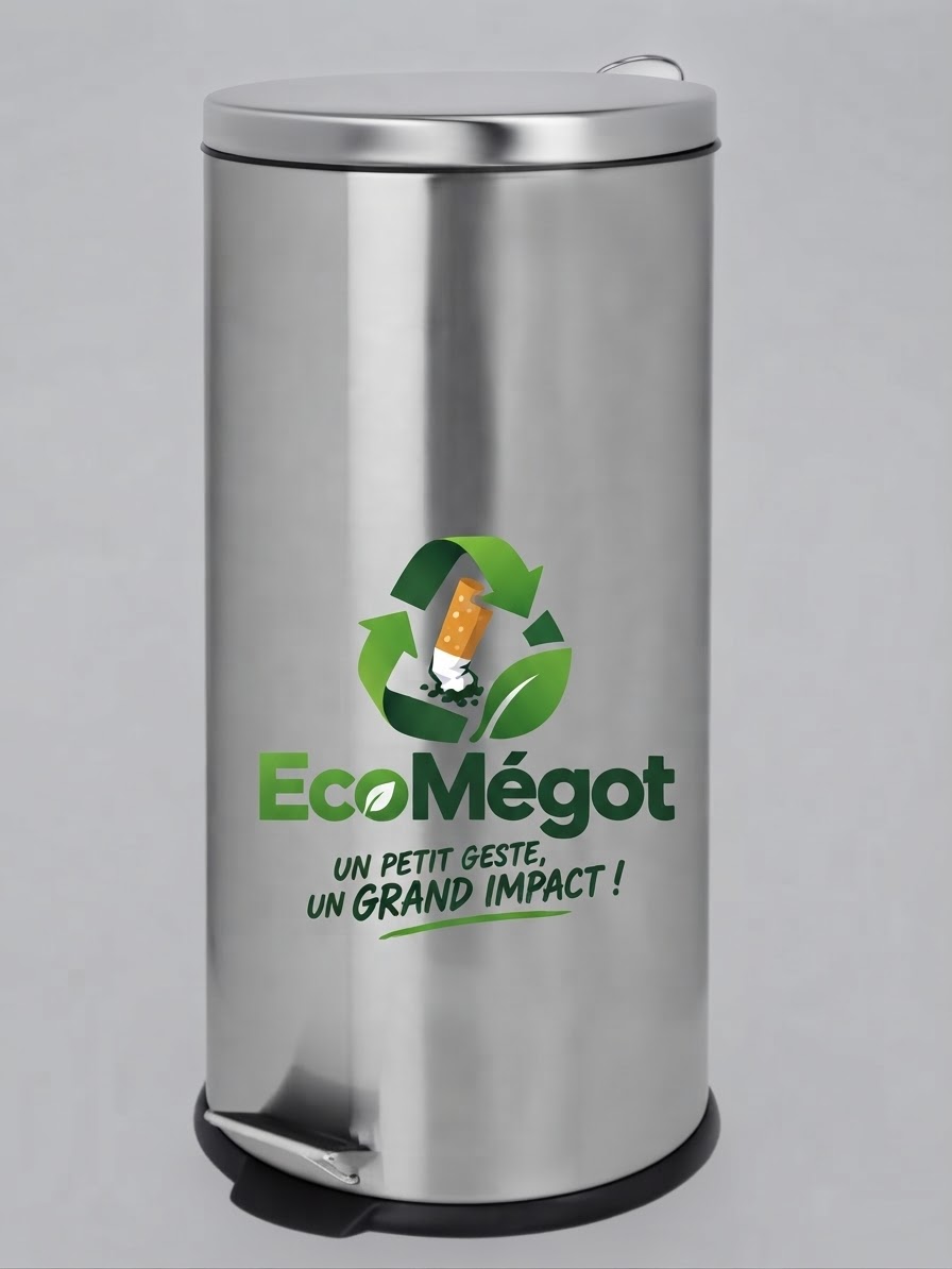 Cendrier de collecte EcoMégot en inox